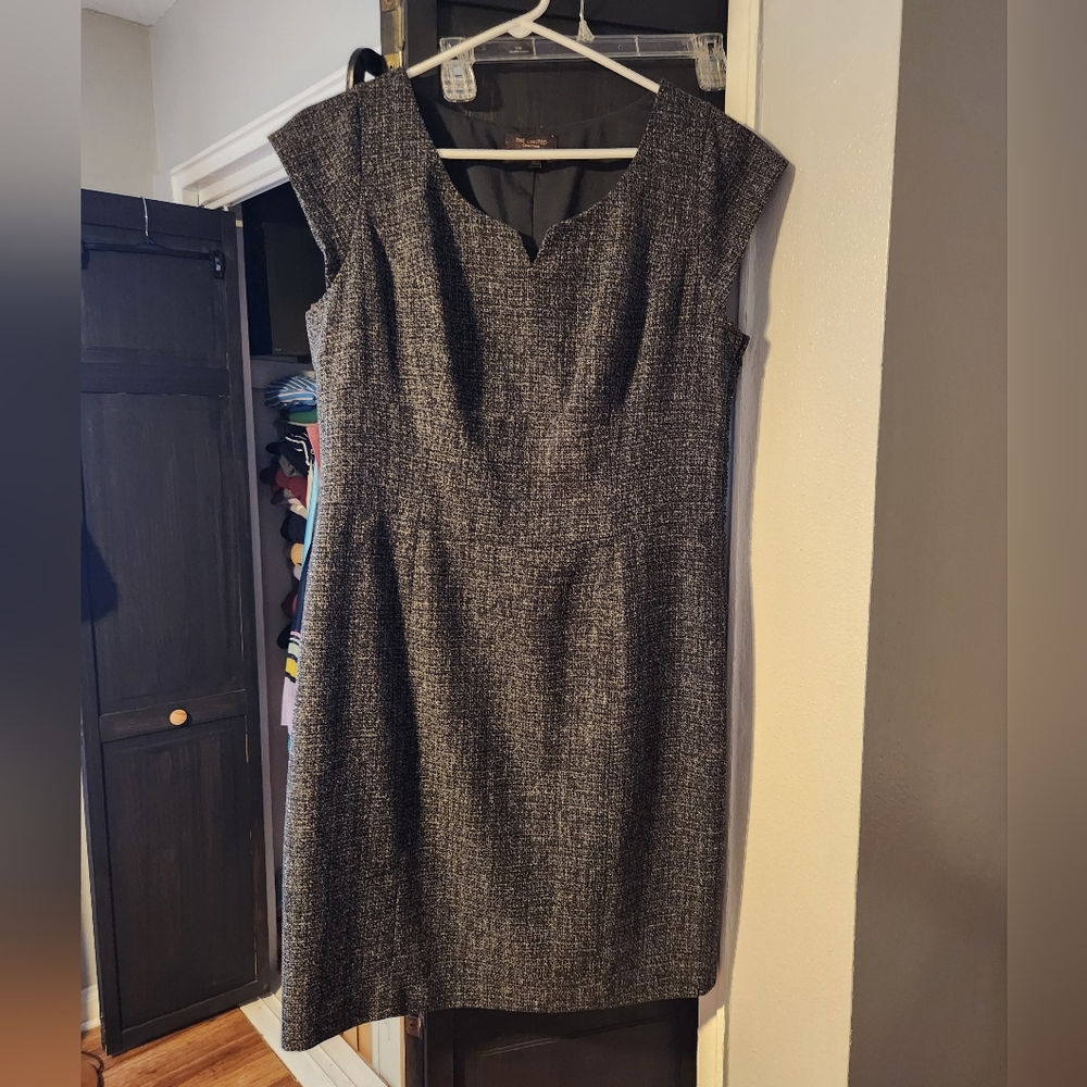 The Limited Black And White Tweed Sheath Dress